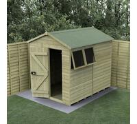 8x6 Forest Timberdale TG Pressure Treated Apex Shed - With 2 Opening Windows - With installation