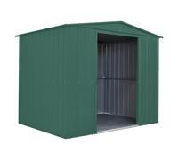 8x6 Globel Apex Metal Shed in Green