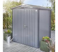 8x6 Hex Living Alton Apex Metal Shed in Anthracite Grey