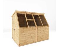 8x6 Premium Potting Shed Greenhouse - Tounge & Groove, Lockable