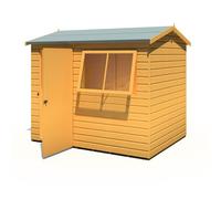 8x6 Shire Lewis Premium Shed with Door in Left Side in Shiplap