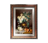 8x6 Vintage Picture Frame Antique Red- 6x8 Retro Photo Frame with Wall Hooks, Antique Frame Ornate Design for Home Office Desk Wall Tabletop Display, Ideal for Family Wedding Birthday Christmas Decor