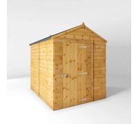Mercia Shiplap 8X6 Ft Apex Honey Brown Wooden Dip Treated Shed With Floor (Windowless)