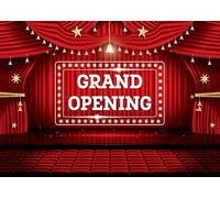 8x6FT (2.5x1.8m) Grand Opening Theater Stage Photography Backdrop