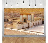 8x6ft Ancient Old City Battlement Scenery Backdrop Ancient Jerusalem Second Temple Photography Background The Holy Land Holiday Tour Landmark Wallpaper Adults Kids Portrait Photo Booth Banner Props