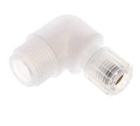 8x6mm & G1/2'' PFA Elbow Cutting Fitting with Male Threads 10 bar