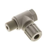 8x6mm & G1/4'' PP Elbow Compression Fitting with Male Threads with Banjo Bolt 10 bar