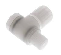 8x6mm & G1/4'' PVDF Elbow Compression Fitting with Male Threads with Banjo Bolt 10 bar