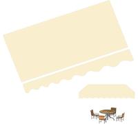 8'x7' 10'x8' 13'x10' 16'x10' 18'x10' Sun Shade Shelter Replacement Fabric Retractable Awning Top Cover For Patio Outdoor Patio Cafe Courtyard Balcony Beige 12x10ft/3.6x3m