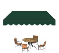 8'x7' Manual Retractable Patio ning Replacement Fabric - Sun e ning Cover for Window & Door (Green 13x6.5ft/400x200cm) - Weather Resint UV Protect