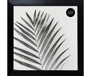 8x8/20x20cm GLASS WINDOW - Square Black Oxford Matt Small Photo Frame. Stand & Wall Hanging. Made In The UK (Width Of Frame 2cm)