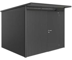 8x8 Biohort AvantGarde A6 Metal Shed - Single Door - Metallic Dark Grey