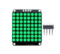 8x8 Dot Matrix Module,DC 3.0V-5.5V Dot Matrix DIY Kit Equipped with HT16K33 I2C LED Drivers with 4Pin Male Pin
