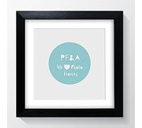 8x8" For 6x6" Picture - GLASS Window - Modern Black Premium Oxford Square Instagram Table Top & Hanging Photo Frame