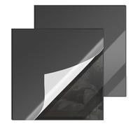 8x8 Inches Black Mirror Acrylic Sheet - 2 Pcs Reflective Acrylic Panel for DIY Crafts, Home Décor & More (20x20 cm)