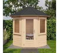 8x8 Lugarde Select Elgin Summerhouse in 28mm Wall Thickness 2.4m x 2.4m