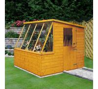 8x8 Shire Iceni Potting Shed in shiplap - Door in Right Hand Side