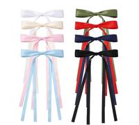 8xBowknot Hair Clip Girls Hair Pin With Long Tsssels Designing Girls Hairclips For Daily Wear And Parties