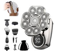 9.0 Ultra Head Shaver for Bald Men, 9D Floating Rotary Shaver Pro, IPX7 Wet Dry Electric Razor(1 Set)