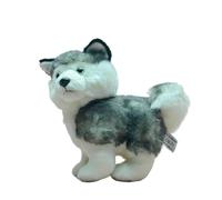 9.1" Standing Husky Plush Toy, Soft Stuffed Siberian, Cute Dog Plushie