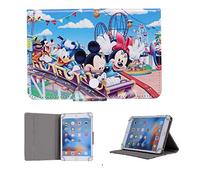 9-10.1 Inch Tablet Case, Protective Case Cover for iPad 9.7 2018, Galaxy A6 10.1/Tab E 9.6, ASUS ZenPad 10, Lenovo Tab 2 A10-70, Huawei MediaPad T3 T5 10/M5 Lite (mickey & minnie rollercoaster)