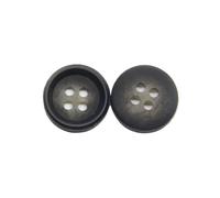 9/10/11mm Resin Horn Pattern Shirt Buttons Decorations Sewing Accessories, Black, 11mm 30pcs