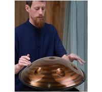 9/10/12 Notes 22 Inches Handpan Drum 432HZ/440HZ Handpan In D Minor Hand Pan Steel Drum Percussion Instrument For Sound Healing, Personal Meditation,Yoga (Color : Gold - 12 Notes, Size : 432HZ)