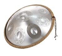 9/10/12 Notes Handpan｜22in Handpan Drums Percussion For Adults｜D Minor Premium Steel Hand Drum｜440hz/432hz Hand Pan With Handpan Drum Stand(Sun,10 Notes(432Hz))
