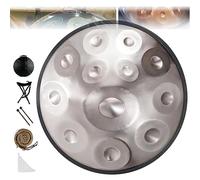 9/10/12 notes Handpan Drum Instrument,22 inch in Handpan Drum In D Minor Percussion,Steel Handpan Drum With Soft Handpan Bag,2 Handpan Mallets,Stand Handpan,For Sound Healing,Meditation