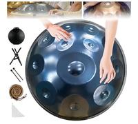 9/10/12 notes Handpan Drum Instrument,22 inch in Handpan Drum In D Minor Percussion,Steel Handpan Drum With Soft Handpan Bag,2 Handpan Mallets,Stand Handpan,For Sound Healing,Meditation