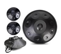 9/10/12 Notes Handpan Drum Sets, 432Hz/440Hz Steel Hand Pan Percussion Instruments, 22 Inch Hand Drum Percussion Instruments In D Kurd Minor, For Yoga Training, Travel Use, Music Training(E,9Notes(432