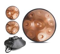 9/10/12 Notes Handpan Drum Sets, 432Hz/440Hz Steel Hand Pan Percussion Instruments, 22 Inch Hand Drum Percussion Instruments In D Kurd Minor, For Yoga Training, Travel Use, Music Training(C,9Notes(432