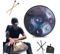 9/10/ 12 Notes Handpan Instrument, 22 Inch Steel Hand Pan Drum For Sound Healing, Personal Meditation And Yoga, 432Hz/440Hz Steel Tongue Drum With Drum Tripod, Mallets And Carry Bag (Size : 432Hz,