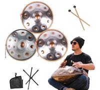 9/10/12 Notes Steel Handpan Drum, 432Hz Handpan Drum Sets, 22 Inch D Kurd Minor Adult Hand Drums Percussion Instrument, For Sound Healing, Meditation And Yoga(A,12 notes)