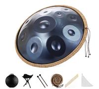 9/10/12 Notes Steel Tongue Drum, 22 in Hand Pan Drums Percussion Instrument, Classic D Minor Generates Meditation, for Musical Education Yoga Entertainment-Blue||12 Note