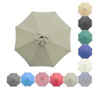9' 10' Patio Umbrella Replacement Canopy UVResistant Market Umbrella Top Cover for 6 & 8 Ribs Durable Parasol CoverEnhance Your Outdoor Shade!