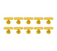 9/10 Pcs Yellow Nylon Glue Tabs Dent Removal, Car Body Repair Kit with Slide Hammer, Paintless Dent Puller Tools Auto Motorcycle Fridge(10PCS)
