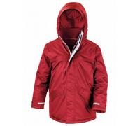 (9-10, Red) Result Childrens/Kids Core Winter Parka Waterproof Windproof Jacket