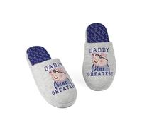 (9-10 UK) Peppa Pig Slippers Mens Adults Daddy Gift Slip On House Shoes