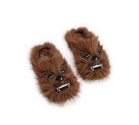 Star Wars Chewbacca Men's Brown Mule Slippers | Fluffy Indoor Lounging Footwear Movie Theme Comfort Shoes | Character Slippers for Relaxation Merch - 9-10 UK