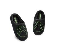 (9-10 UK) Xbox Mule Slippers (Mens Black)