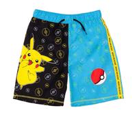 (9-10 Years, Black/Blue) Pokemon Boys Pikachu Pokeball Swim Shorts