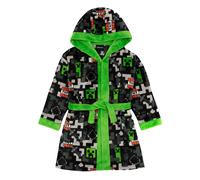 (9-10 Years, Black/Green/Grey) Minecraft Boys Creeper TNT Dressing Gown
