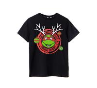 (9-10 Years, Black) Teenage Mutant Ninja Turtles Boys Get Into The Ninja Spirit T-Shirt
