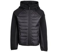 Trespass Unisex Long Sleeve Hooded Top Roadie - Quilted Hybrid Fleece, Padded Front and Back Panels, 2 Zip Pockets, Binding at Hood, Hem and Cuff, Warm and Comfortable Fit