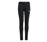 (9-10 Years, Black/White) Adidas Girls Techfit Leggings