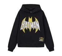(9-10 Years, Black/Yellow) Batman Boys Logo Fleece Lined Hoodie