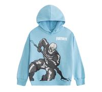 (9-10 Years, Blue) Fortnite Childrens/Kids Skull Trooper Logo Hoodie