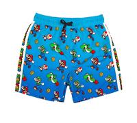 (9-10 Years, Blue/Green/Red) Super Mario Boys Swim Shorts