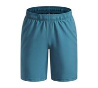 (9-10 Years, Dark Blue) Under Armour Boys Tech Woven Wordmark Shorts